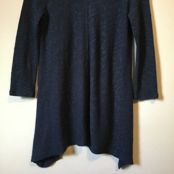 DKNY JEANS Navy Blue A-Line Knit Sweater - Picture 7 of 16